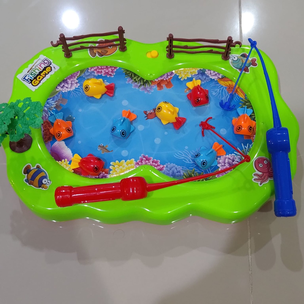 Mancing Ikan fishing game Kolam Magnet mainan anak toys SNI Import kolam air ikan edukasi anak promo discount