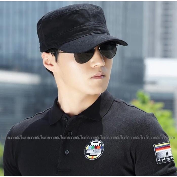 TOPI KOMANDO POLOS / TOPI MILITER LAKI PEREMPUAN KUALITAS PREMIUM TERBAIK ORIGINAL