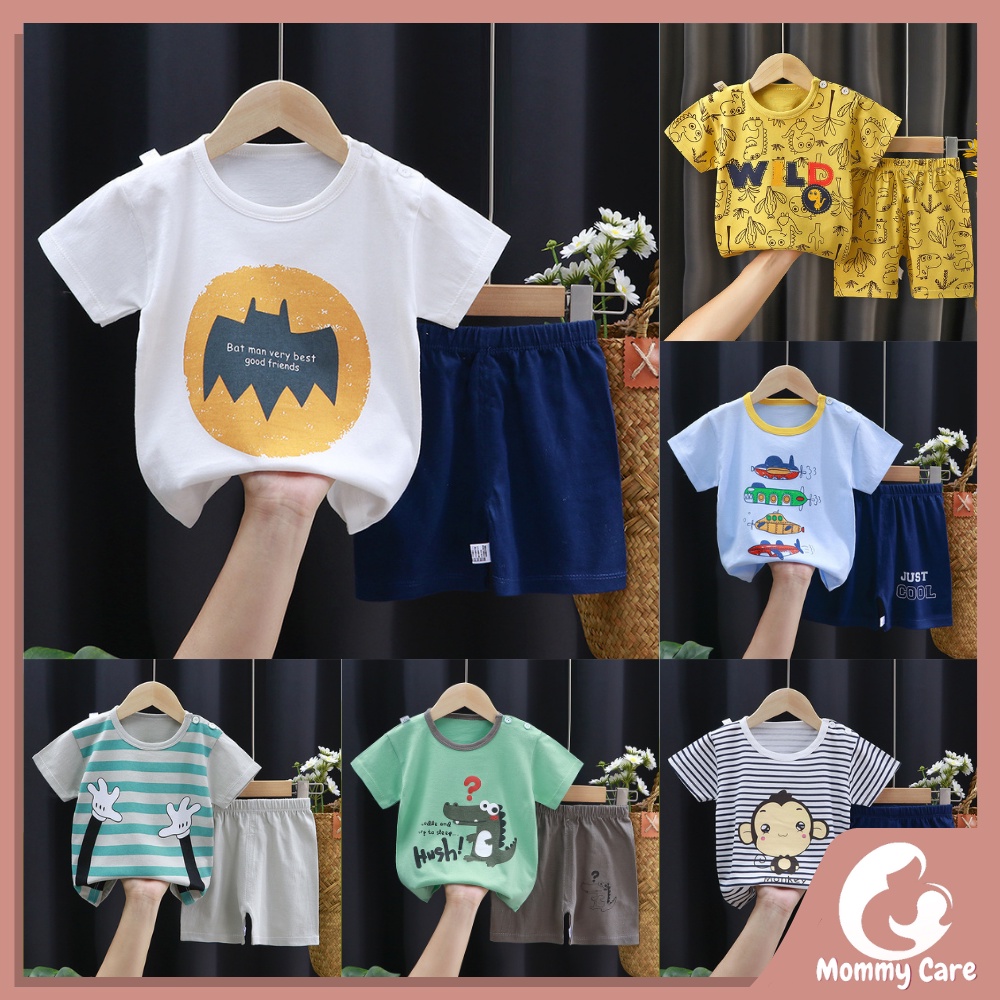 MOMMYCARE BAJU ANAK BAJU BAYI IMPORT KOREA ADA KANCING BAHU STELAN ANAK SETELAN BAYI #B149-#B155