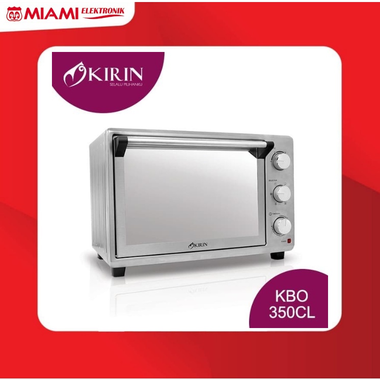 Oven Listrik Kirin KBO350CL KBO 350CL Kirin 35LITER Garansi Resmi