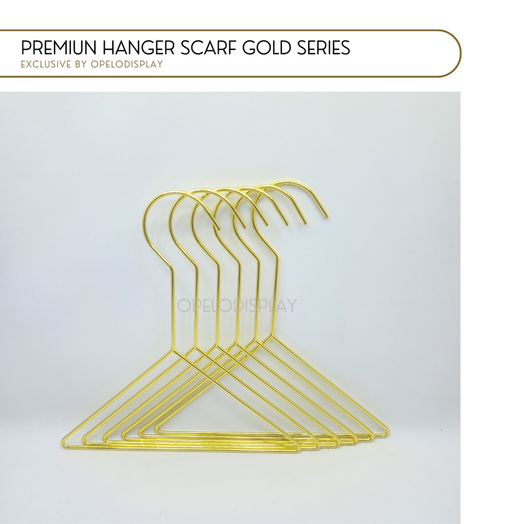 HANGER KERUDUNG PASMINA HANGER SCARF PREMIUM GOLD SERIES SEGITIGA