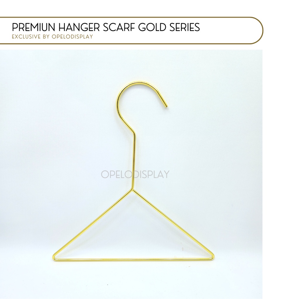 HANGER KERUDUNG PASMINA HANGER SCARF PREMIUM GOLD SERIES SEGITIGA