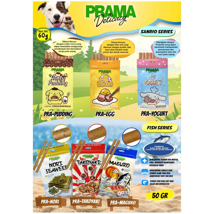 PROMO BIG SALE!!!!! Prama dog All Varian / SNACK PRAMA ALL VARIAN / snack dog / PRAMA BEEF / PRAMA MILK / PRAMA SNACK