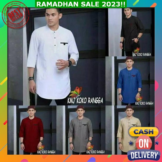 Baju Koko Pria Lengan Panjang Terbaru 2023 Idhulfitri Abg Motif Lengan Pendek Dewasa Atasan Muslim K