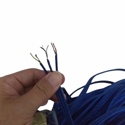 Kabel RCA 3 pin 3-3 DVD VCD Video Audio Biru Meteran Promo OKE