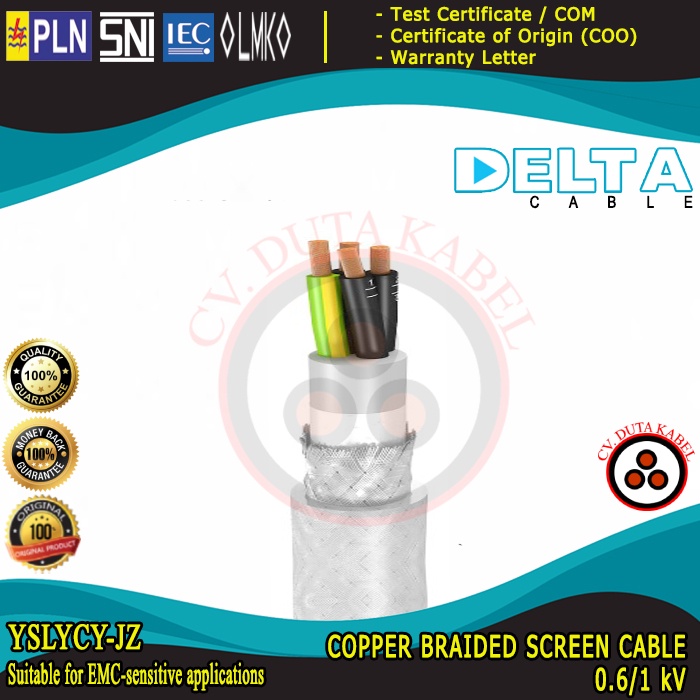 Kabel YSLYCY-JZ 4x16 mm2 DELTA /4x16mm2/4x16 mm2/4x16mm2/4 x 16