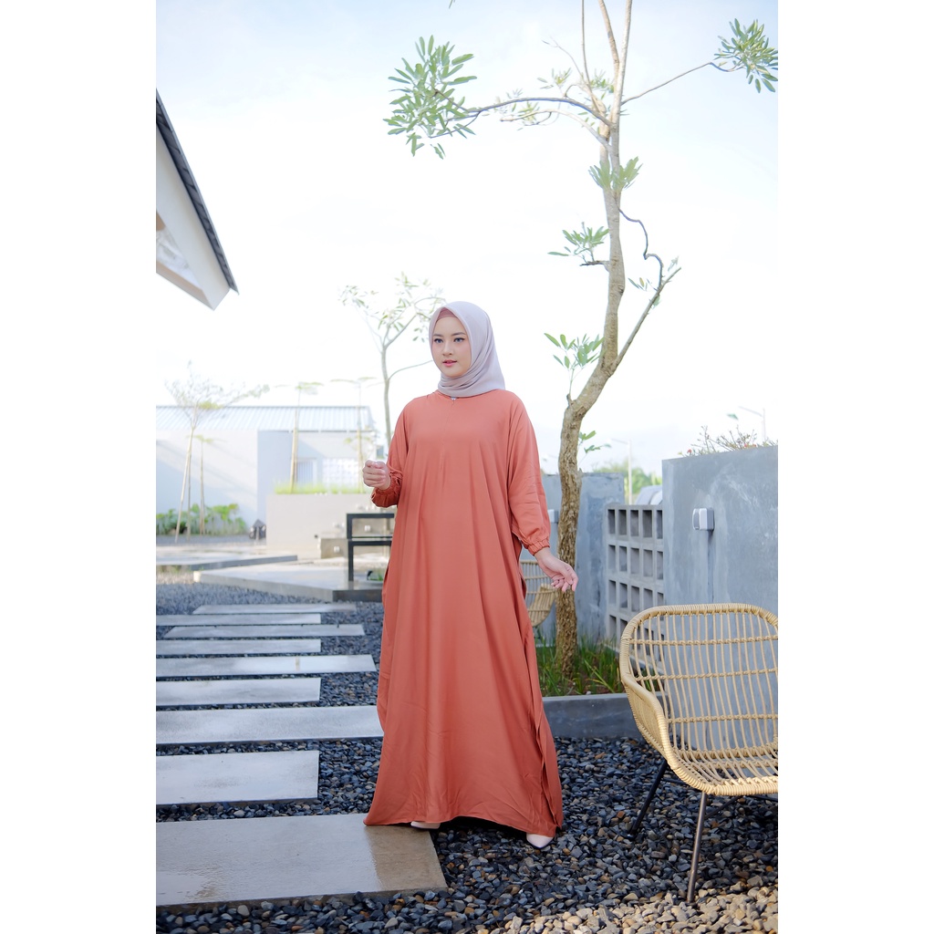 Naura Kaftan Gamis Lebaran Kaftan Rayon Twill Kaftan Lebaran Gamis kekinian Kaftan Kekinian Gamis ra