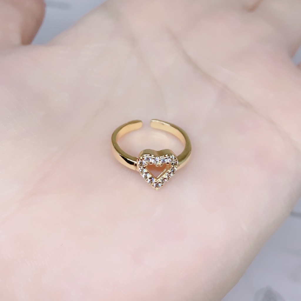 Cincin Anak Perempuan Xuping Gold Motif Permata Love *11