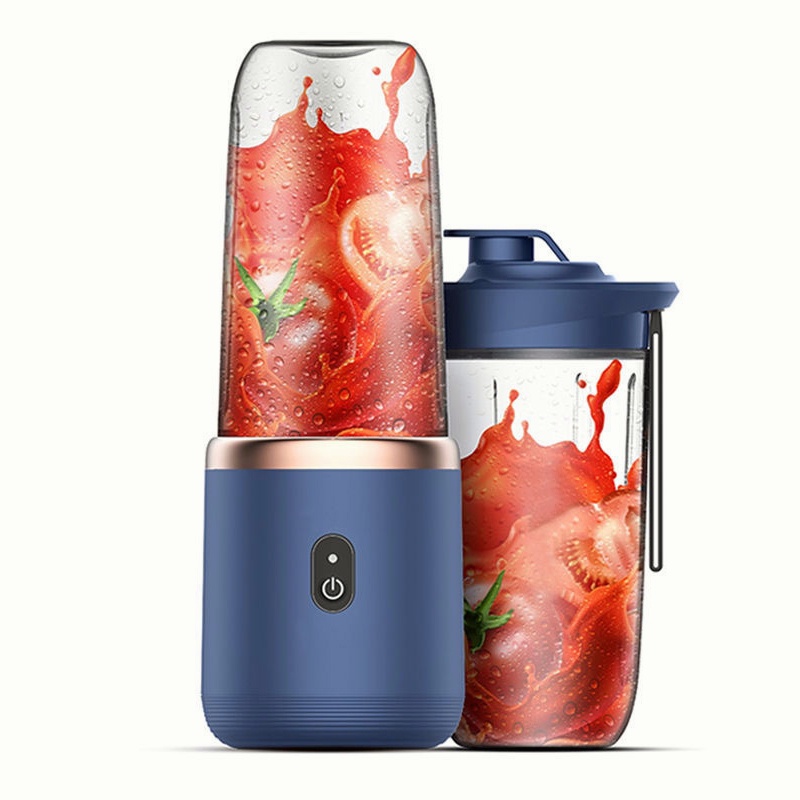 (COD) 6 Blade Fruit Juicer Blender Mixer Mini Wireless Portable Household USB Charging Gift Juice Cup