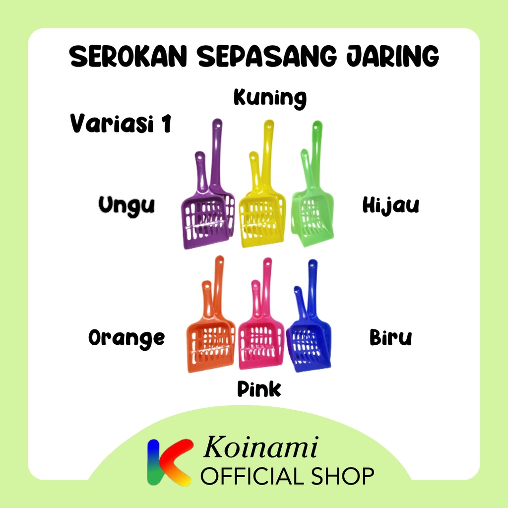 Sepasang serokan Pasir Kucing / cat litter / serokan kotoran kucing