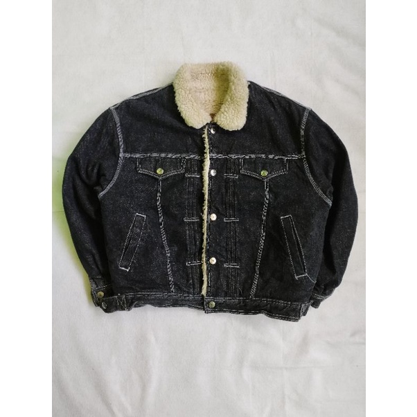 jaket jeans sherpa Edwin tebal