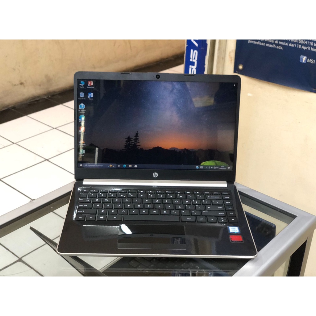 Laptop HP 14s Intel Core i5 8th Gen Ram 8GB SSD 512GB Radeon 530 2GB Fit to Design Editting