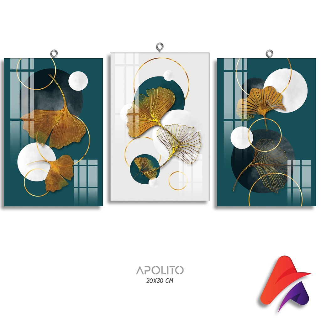 HIASAN DINDING AESTHETIC BLUE (20X30CM) ABSTRAK WALLDECOR PAJANGAN DINDING POSTER KAYU RUANGAN KAMAR