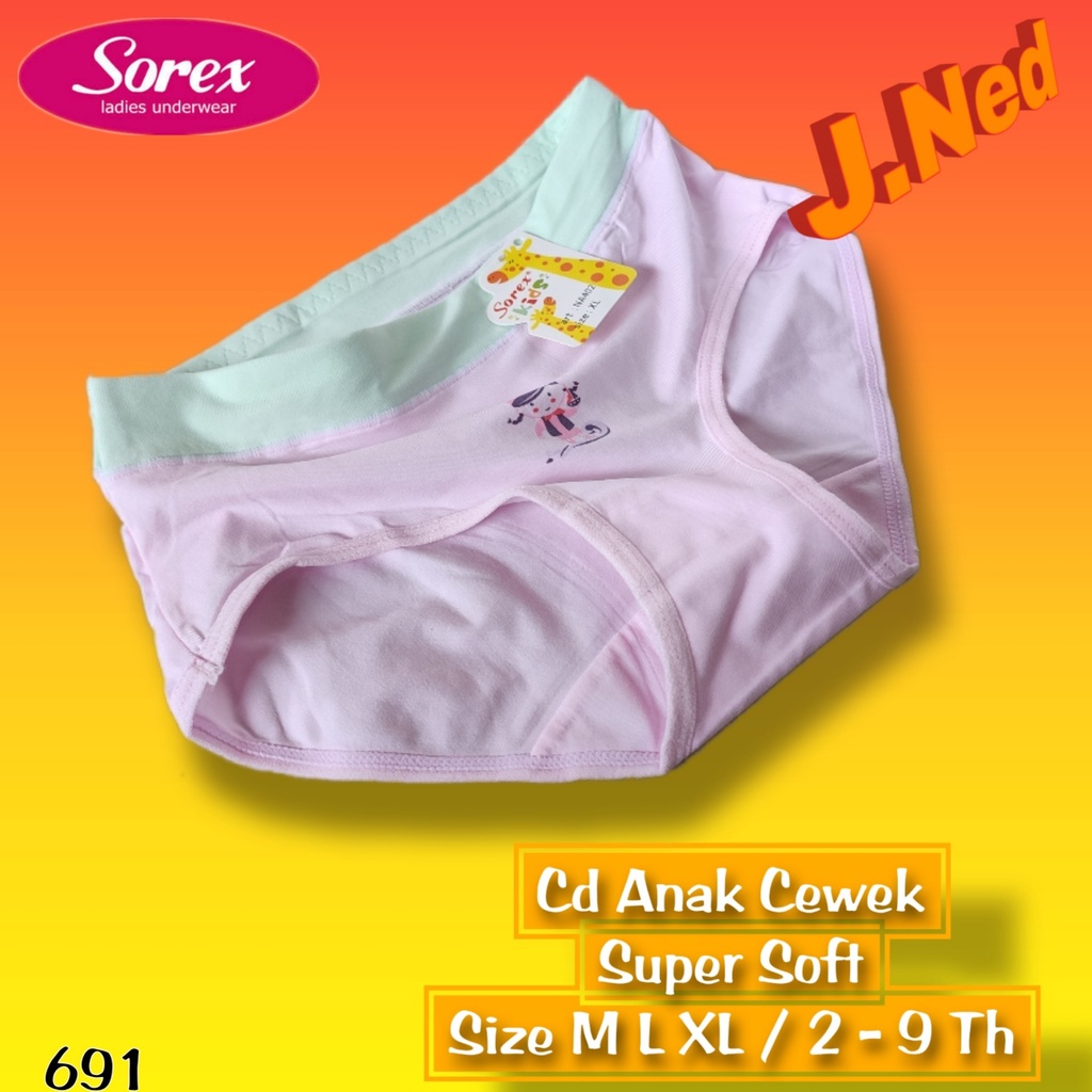 J691 CD  ANAK WANITA SOREX NA402 CD ANAK PEREMPUAN SOREX CELANA DALAM ANAK