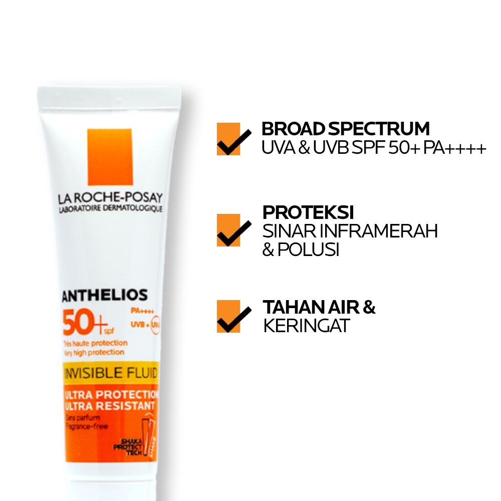 La Roche Posay Anthelios UVMune 400 Invisible Fluid SPF50+ PA++++ 15ml - Sunscreen Kulit Normal/ Sensitif