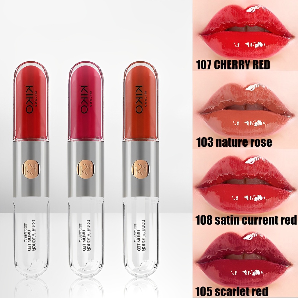 Kiko Milano 100% Asli Blossoming Beauty Long Lasting Matte Lipstick original lipstik matte tahan lama asli lipstik lip balm 6ML