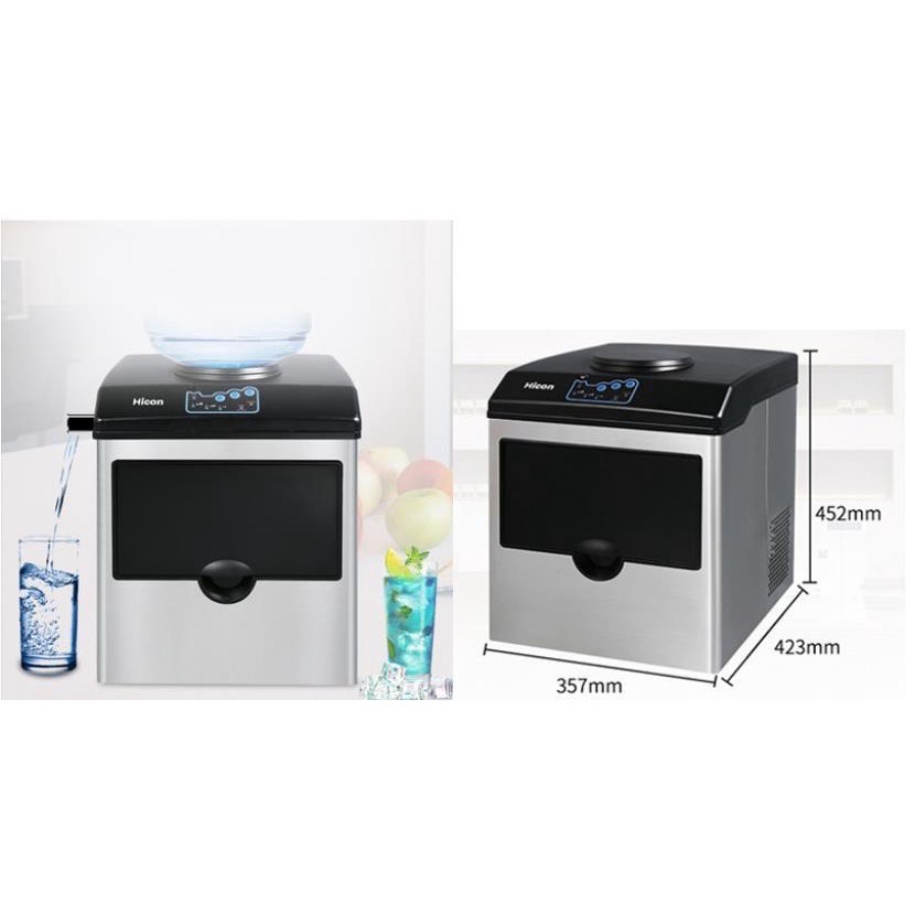 Hicon HZB 25BF Mesin 25 BF Pembuat Es Batu Ice Cube Maker Es Batu Ice Cream Machine 25kg