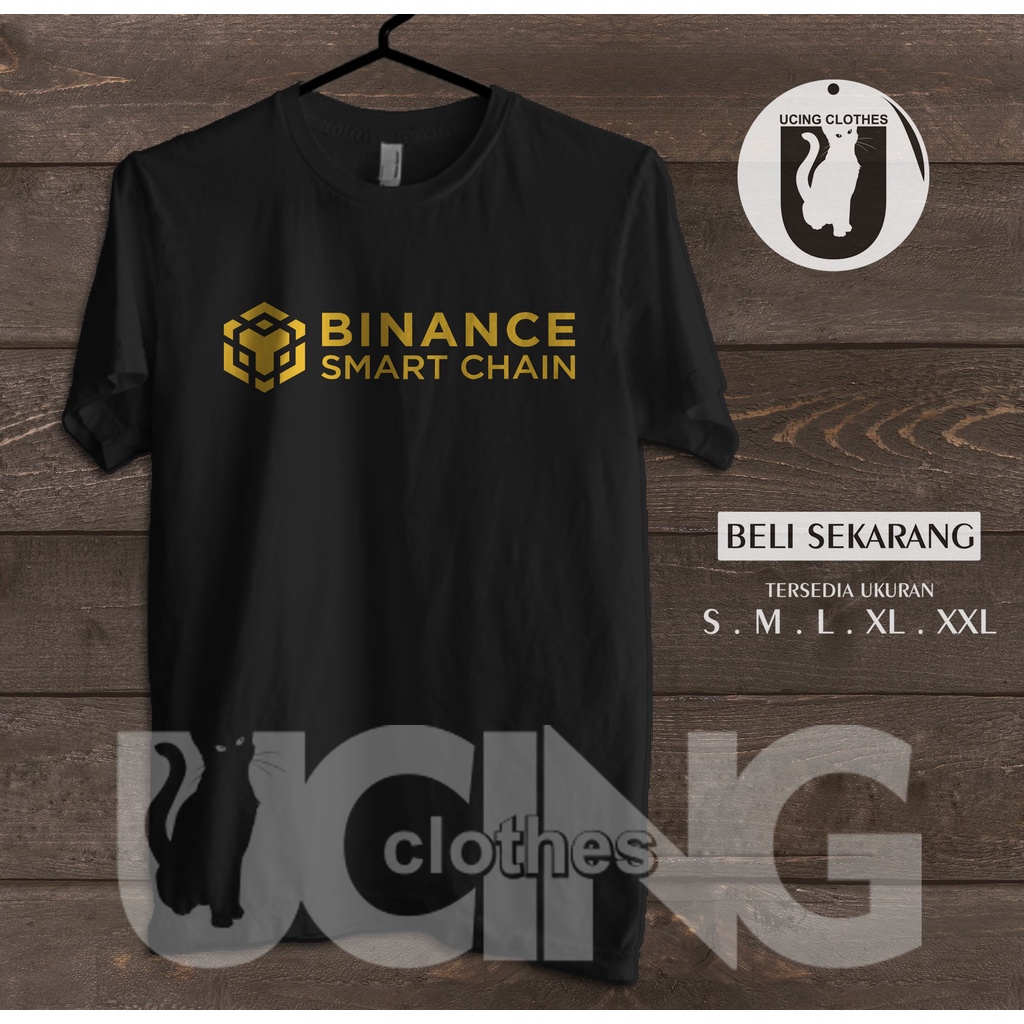 Kaos Baju Binance Smart Chain BlokChain Crypto Logo V2 Kaos Distro