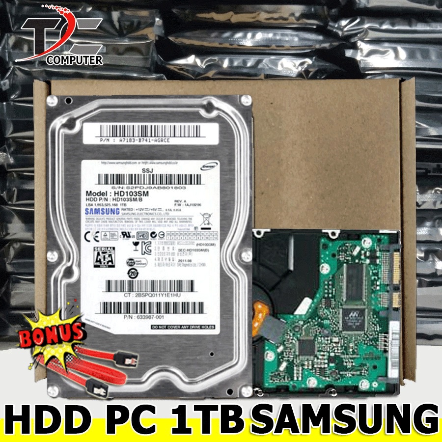 HDD HARDISK HARDDISK PC 1TB SATA merk SAMSUNG