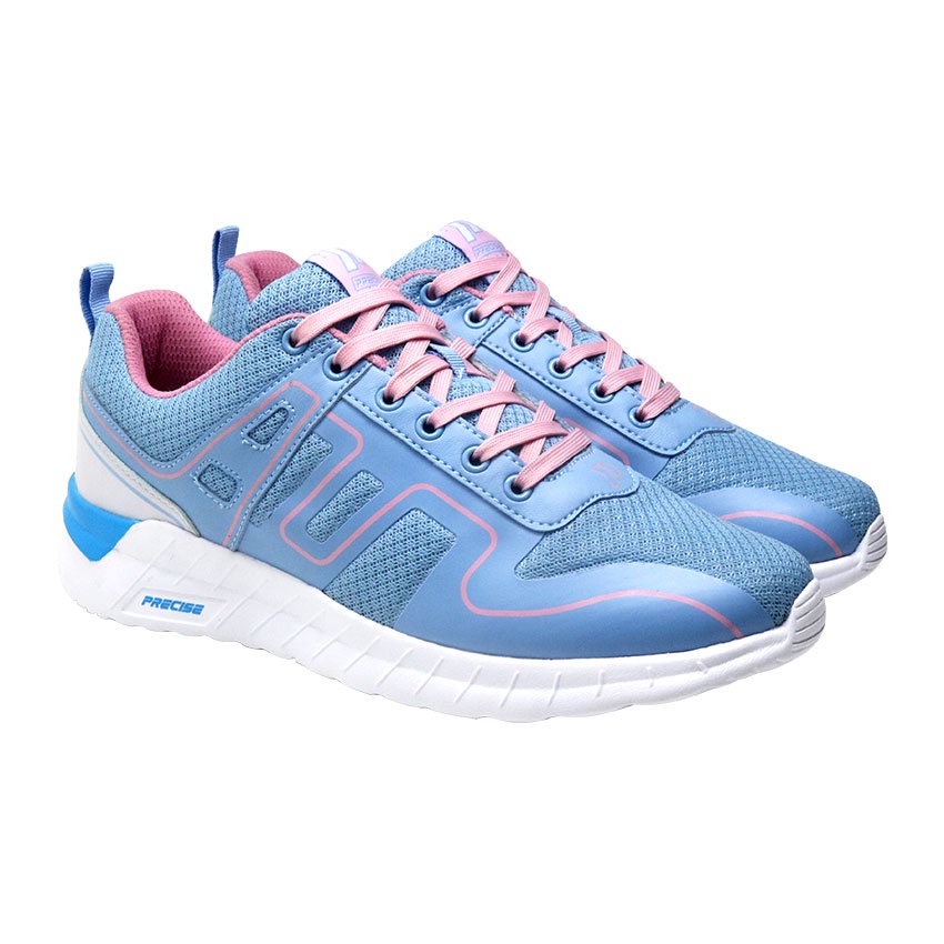 Precise T-Lite Run JG W Sepatu Sneakers Running - Slate Blue/White