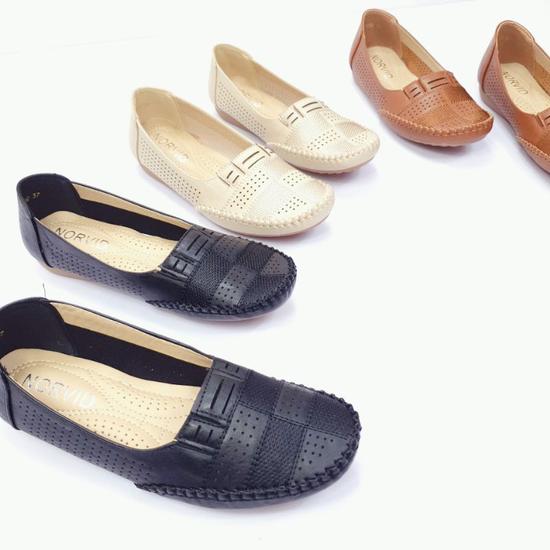 Norvid Sepatu Wanita Flat Slip On B1002