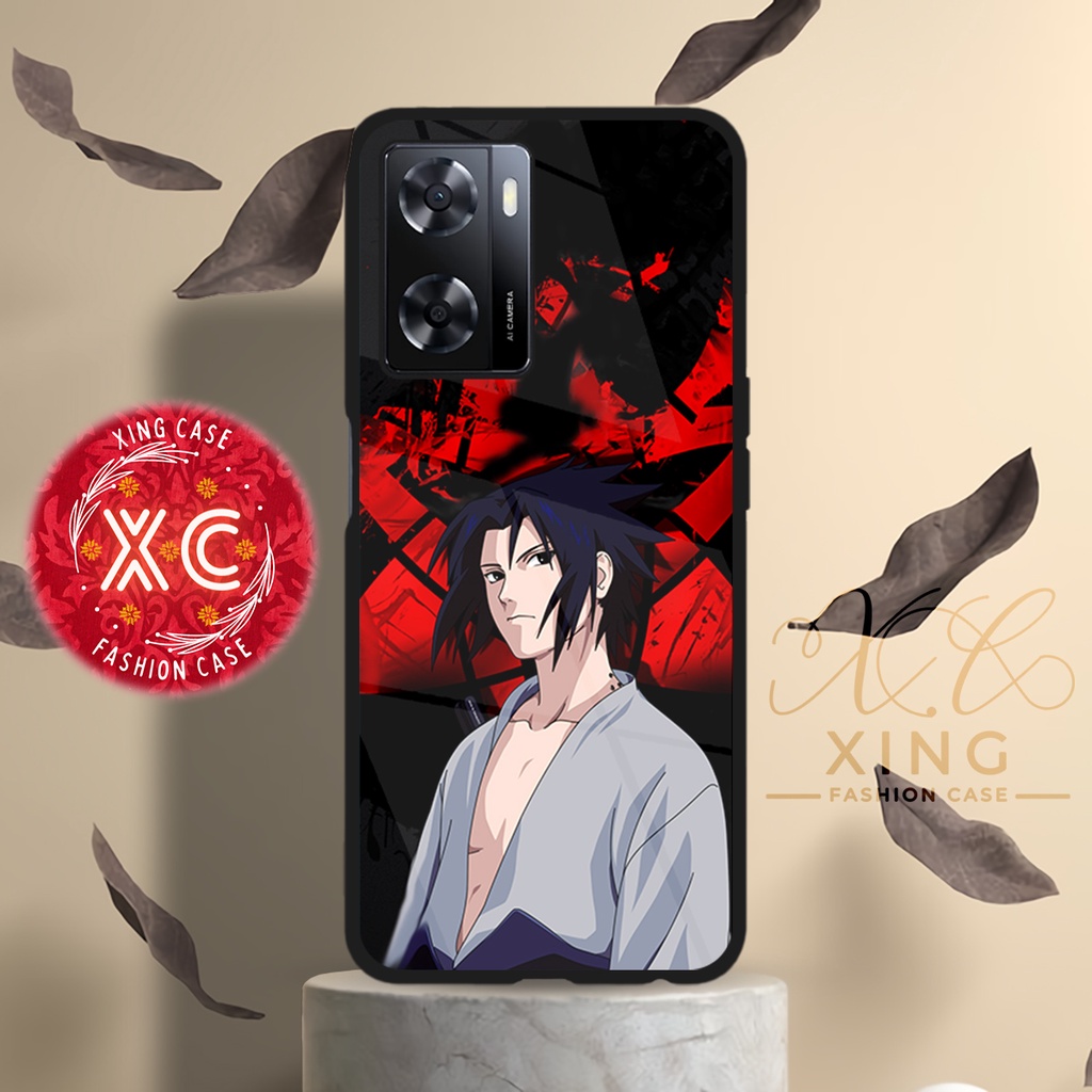 |AN07| XING CASE OPPO A57 A77 A77S 4G GLOSSY KILAU EFEK KACA | CASE HP CUSTOM SOFTCASE HARDCASE | CA