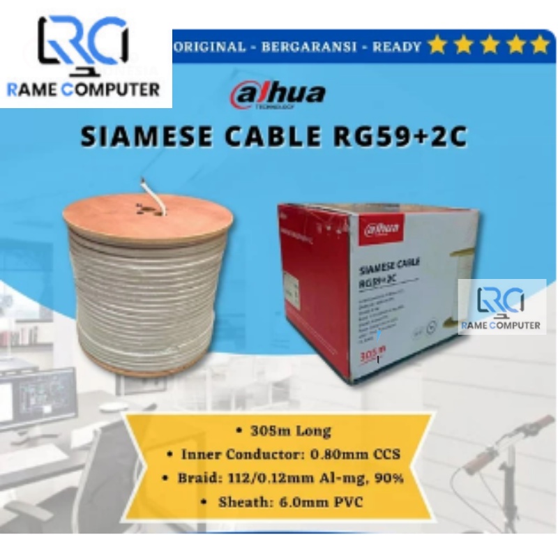 KABEL CCTV DAHUA RG59+ 2C 1 BOX 305M