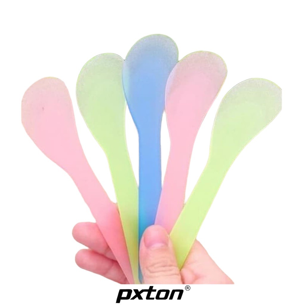 SPATULA SENDOK STIK MASKER MEMINDAHKAN KRIM PELEMBAB KE POTCREAM ATAU WADAH MINI KOSMETIK PLASTIK TE