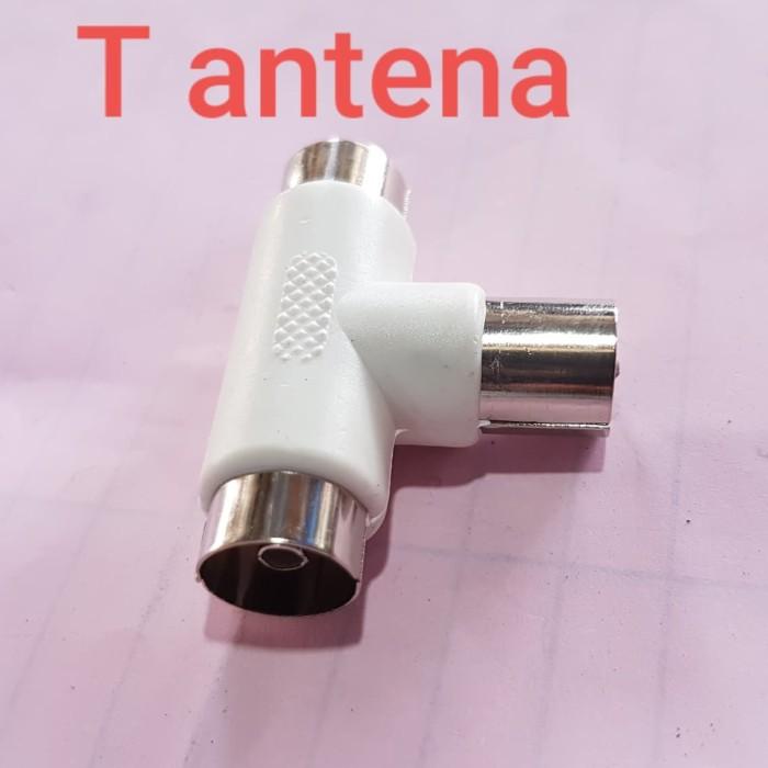 jack soket t cabang spliter antena 2tv 1antena 2 1 boster t antena