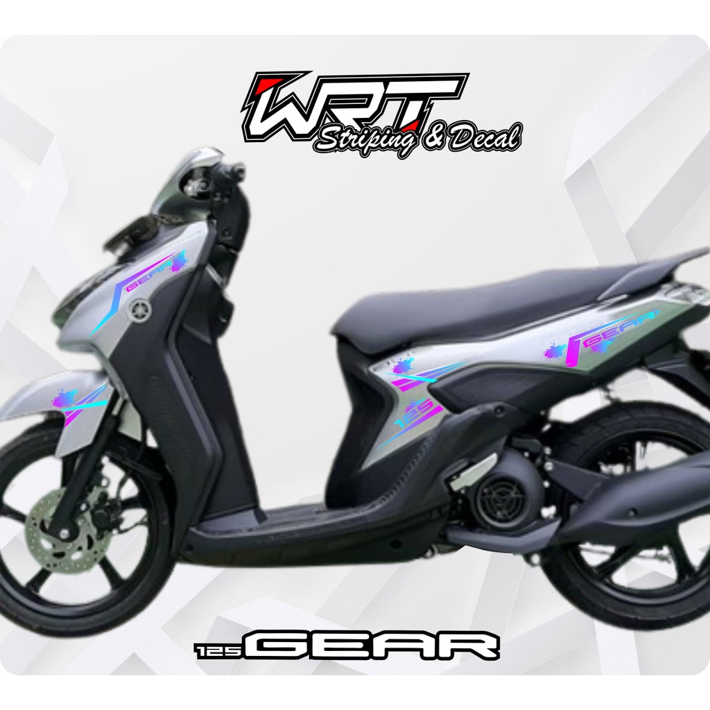 Striping Transparan Mio Gear-Lis Mio Gear-Stiker Mio Gear Rainbow