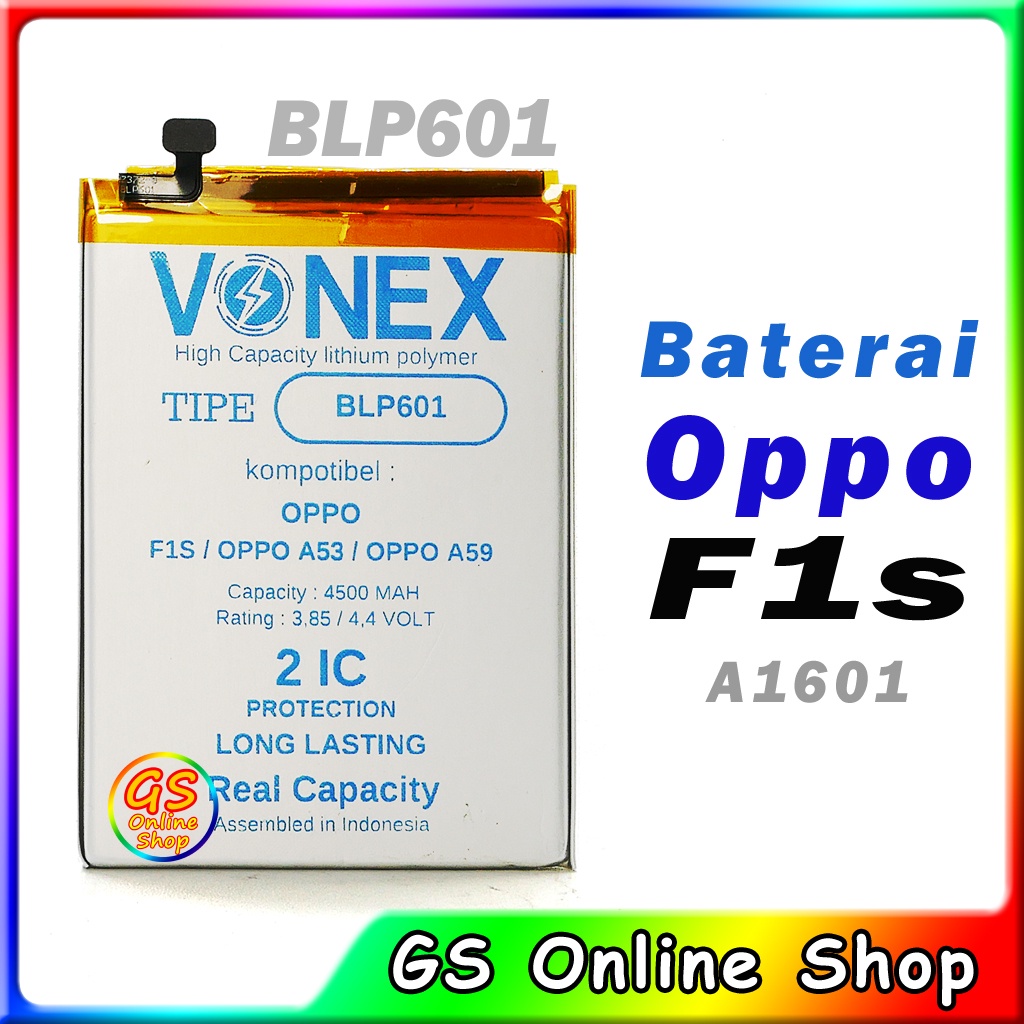 Baterai Vonex BLP601 Oppo F1s A1601