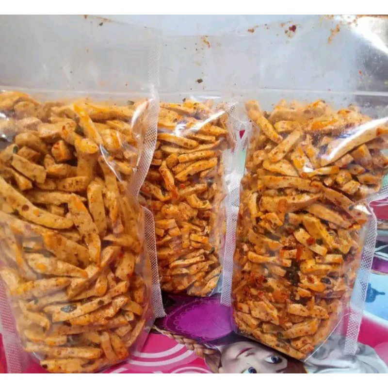 

Basreng Pedas Daun Jeruk 250gram / Basreng / Baso Goreng