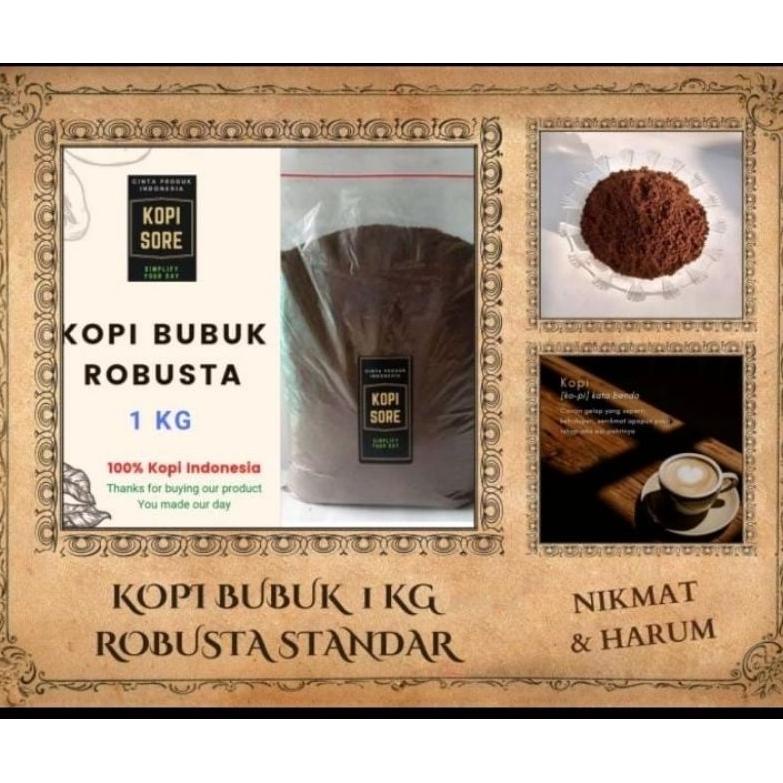 

❤[PROMO ⚡ALE!!!]❤ Kopi Bubuk 1 Kg - Harga Terjangkau, Harum, Nikmat, selalu Ready