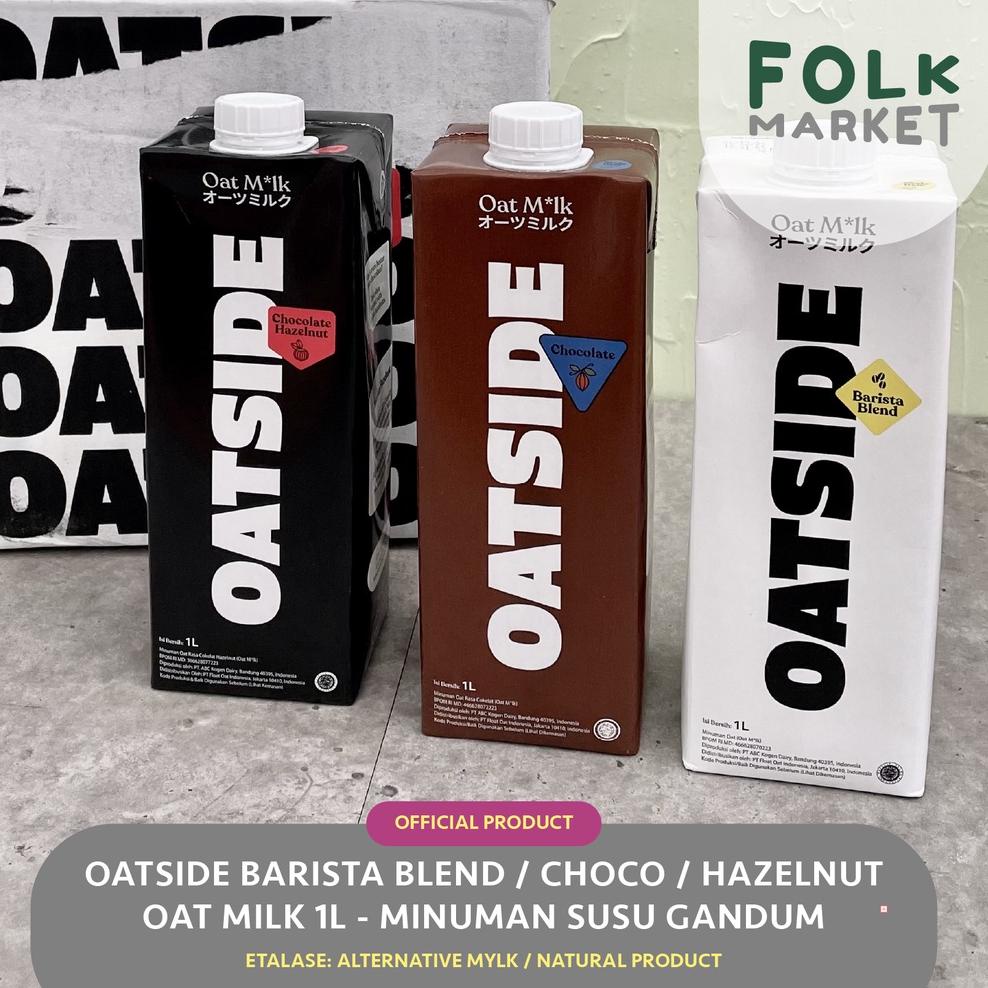 

Terbaru 3.3 OATSIDE Oat Milk 1L Barista Blend Edition / Chocolate / Hazelnut - Minuman Susu Gandum Vegan