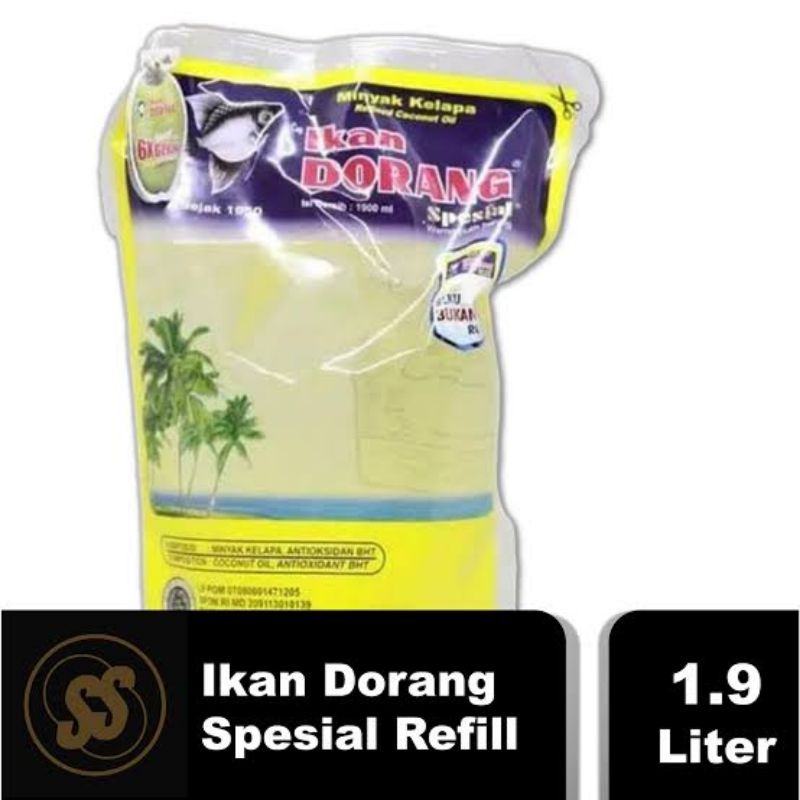 Ikan Dorang Minyak Goreng Kelapa Pouch 1.9liter