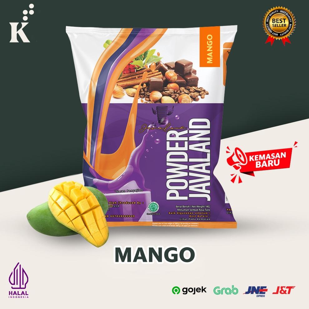 

>D2289) ⭐⭐⭐⭐⭐ Bubuk Minuman Bubble Powder Drink Mangga / Mango ORIGINAL Javaland 1kg