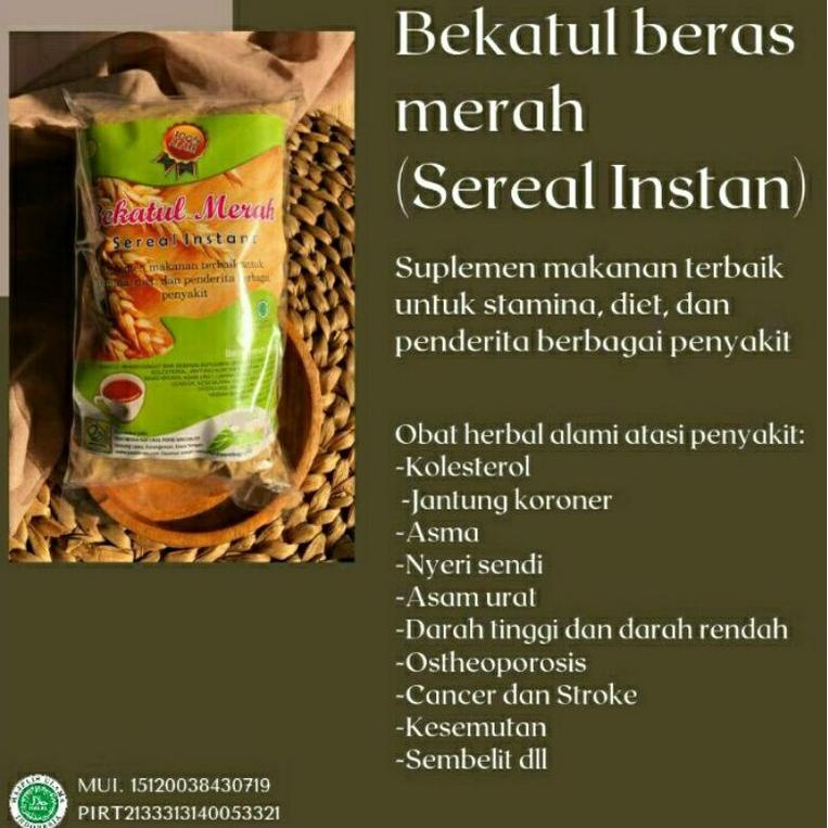 

PALING AMPUH✌️>>> Serbuk Minuman Bekatul Beras Merah Organik 500 gram (Sereal Instant)