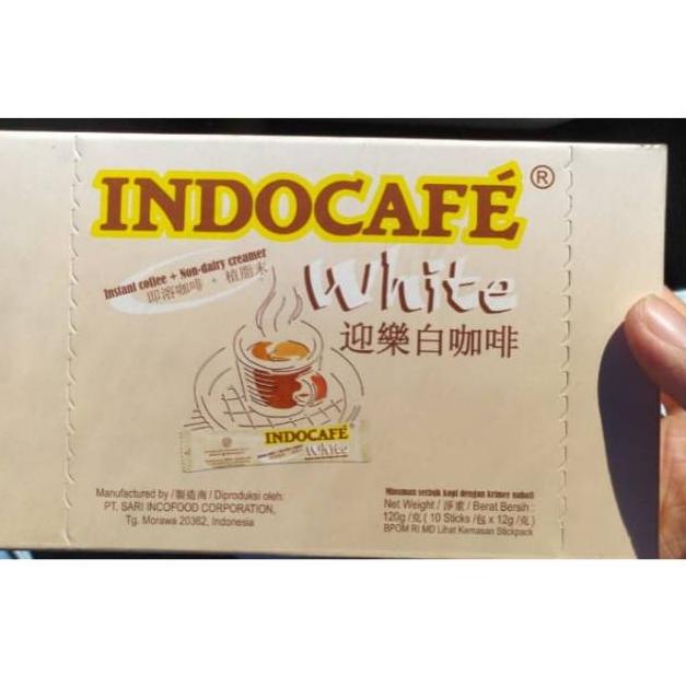 

Terlaris Indocafe White 10x12gr (10 sachet)