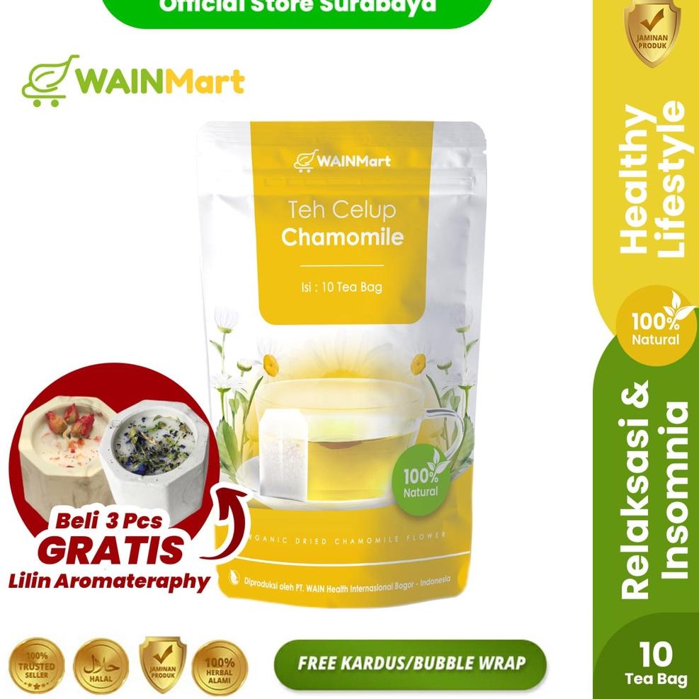 

>D2289) ⭐⭐⭐⭐⭐ Teh Celup Chamomile untuk Insomnia Gangguan Tidur Kesulitan Tidur