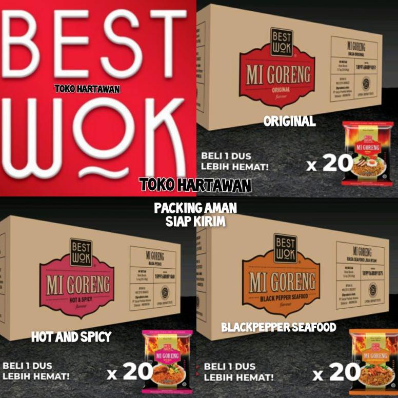 

[Terkece Se-RI] BEST SELLER √ Best Wok mie goreng 3 varian (original,spicy,blackpepper) karton dus 20pc