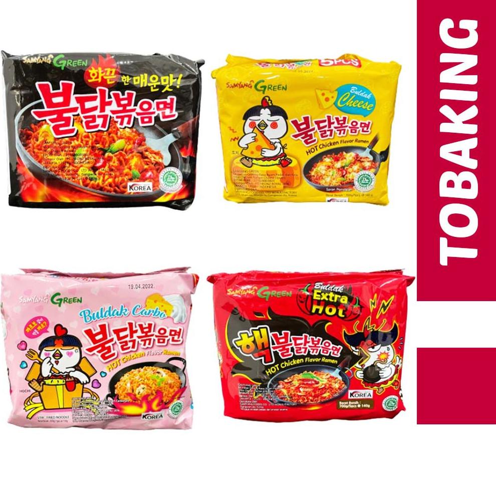 

MEN SALE Samyang Green Hot Chicken Ramen Buldak Cheese Carbonara Extreme 140g (Mie Instan Korea Halal)