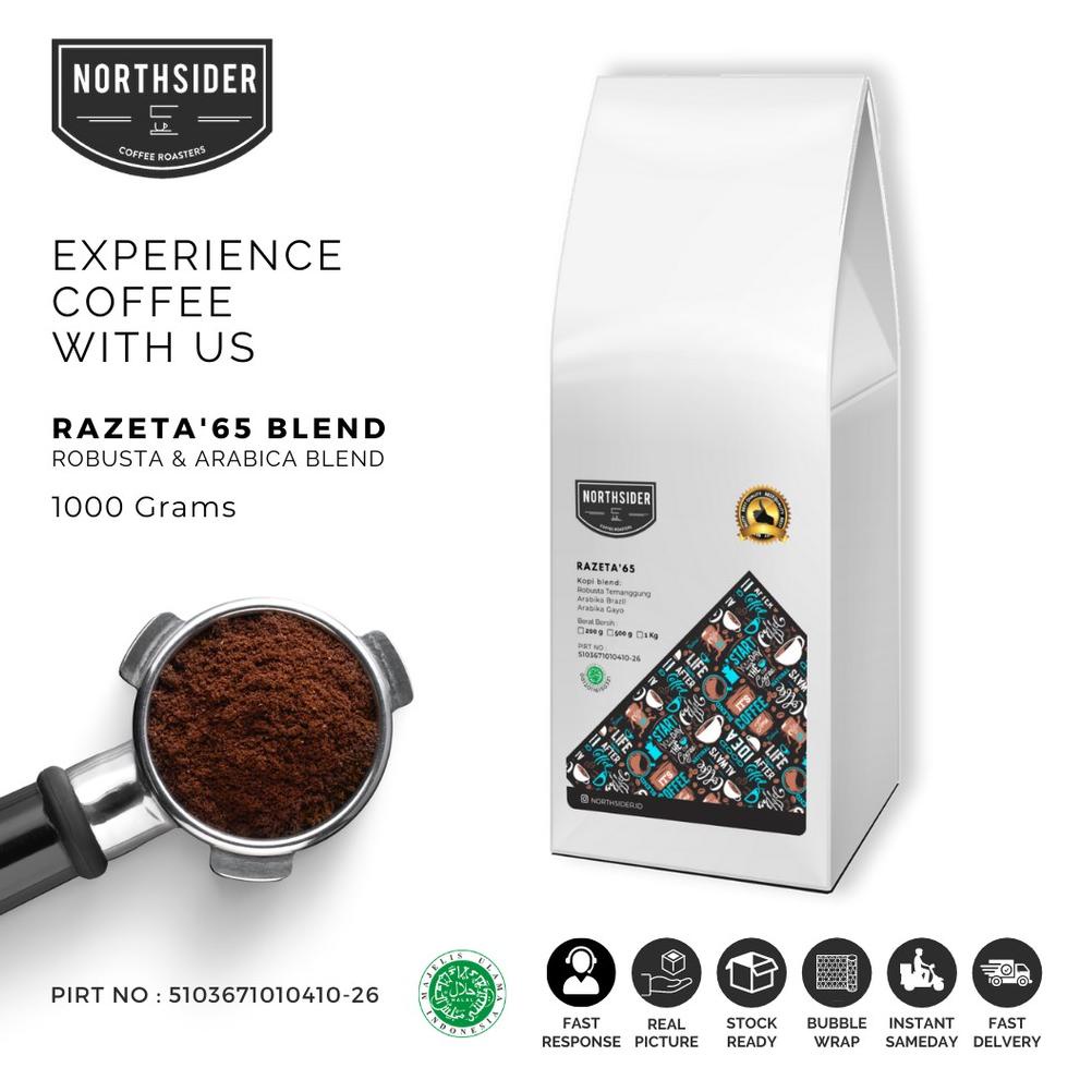 

✨11.11✨ BIJI KOPI SUSU RAZETA'65 BLEND ROBUSTA-ARABIKA - 1KG NORTHSIDER COFFEE