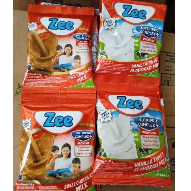 

✨ 7.7 zee susu bubuk coklat/vanilla 39gr × 10 sachet exp 20 maret 2024
