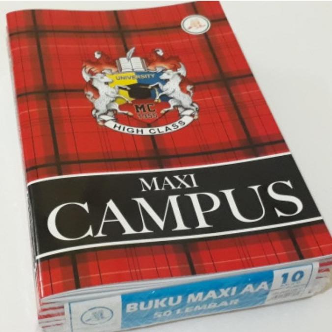 

Buku Tulis Maxi Campus Aa 50 Lembar 1Pak (10Buku)