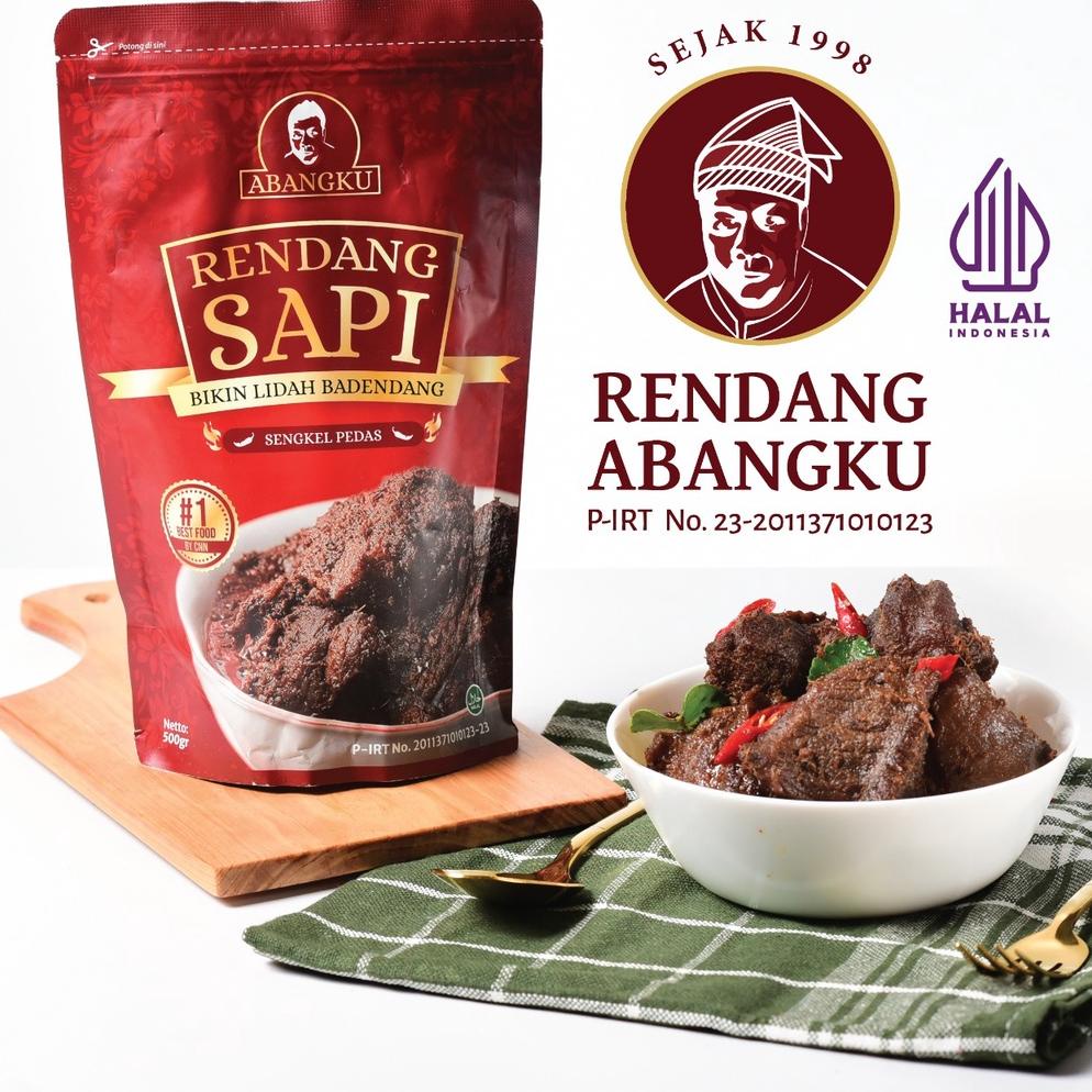

>XG34448< Rendang Padang Daging Sapi Asli by ABANGKU Halal PIRT bumbu melimpah - siap kirim seIndonesia dan export keluar Indonesia