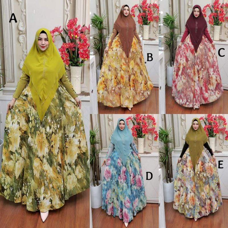 gamis set amanda syati fazza boutique