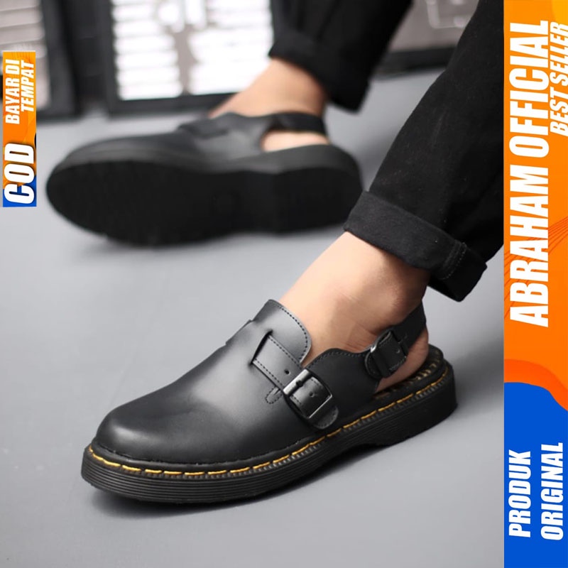 Sandal Sepatu Docmart Pria Sendal Slide Selop Pria Distro Original Abaraham BUSTON