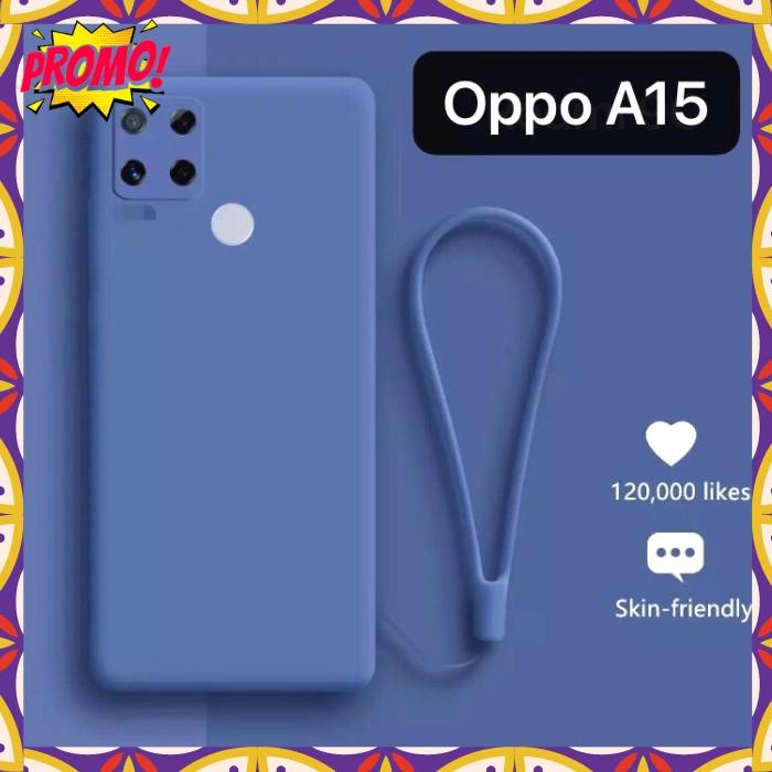 Casing Oppo A15 A15S Tali Candy Cover Silikon Soft Case Handphone