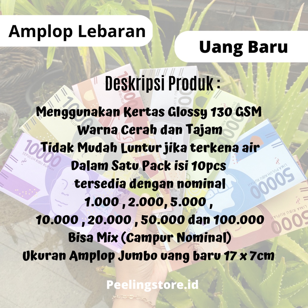 AMPLOP UANG jumbo 1pack isi 10pcs