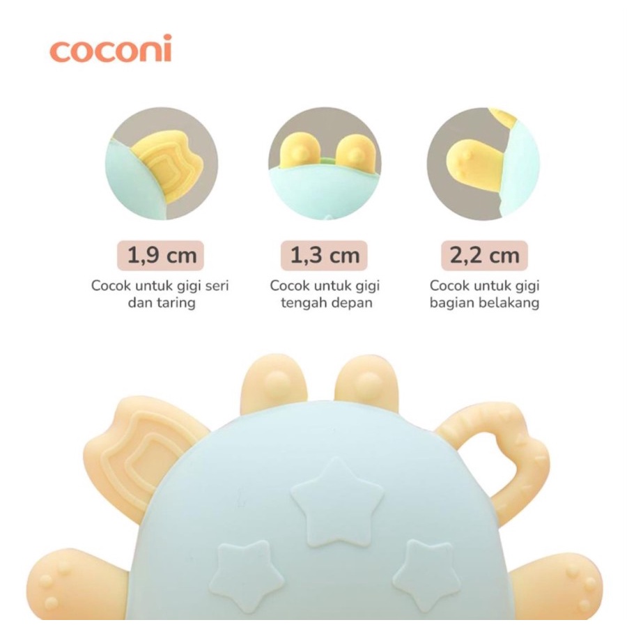 COCONI Bracelet Crab Teether | Gigitan Mainan Gelang Bayi Kepiting